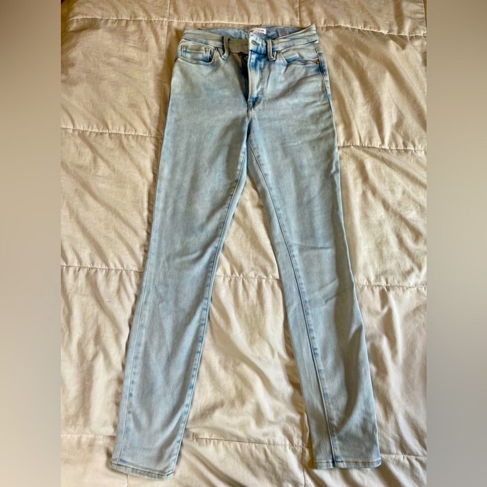 Good American - good waist size 2 light blue jeans